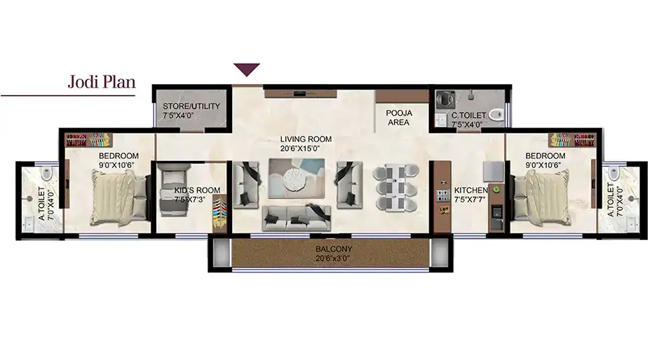 Skky City Floor Plans